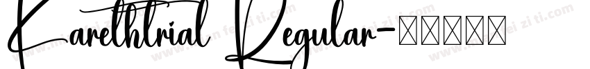Karethtrial Regular字体转换